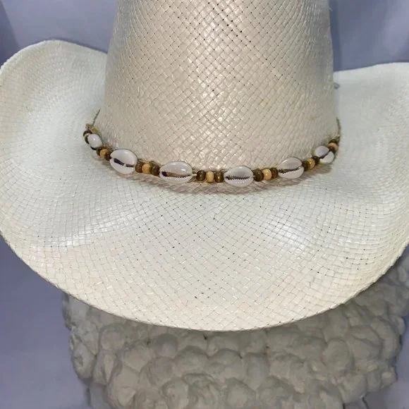 Classic Hat Co. White Straw 10gal Cowgirl Hat 60cm - Picture 13 of 15